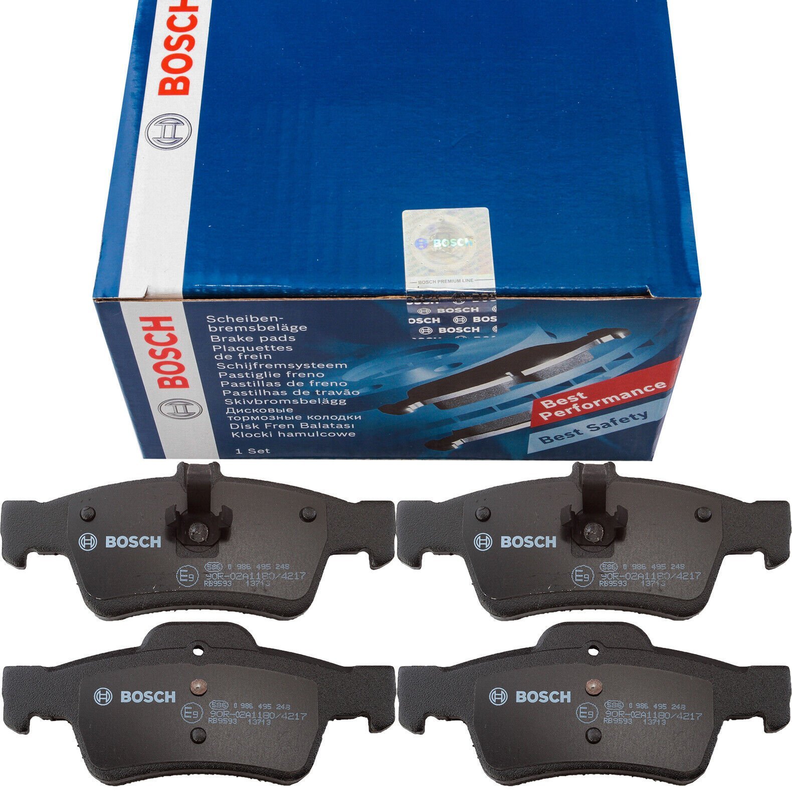 Mercedes CLS (219) CLS 350CDI 3.0 2009-2010 Bosch Arka Balata NETPAR23334