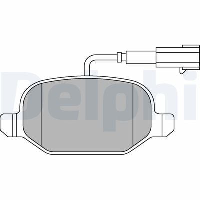 Alfa Romeo Mito 1.4 2011-2018 Delphi Arka Balata NETPAR23517
