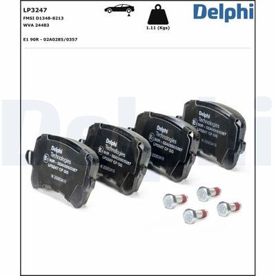 Seat Leon 1.4TSI 2014-2018 Delphi Arka Balata NETPAR24483