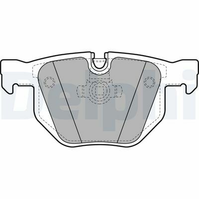 BMW X6 E71 xD 40d 3.0 2010-2014 Delphi Arka Balata NETPAR23737