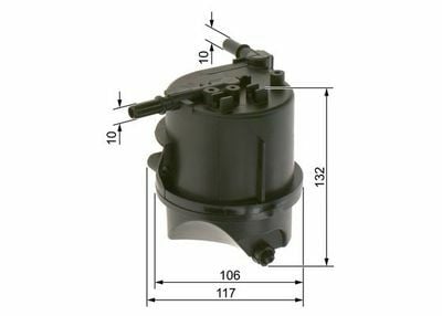 Peugeot Bipper 1.4HDI 2008-2015 Bosch Mazot Filtresi Müşürlü