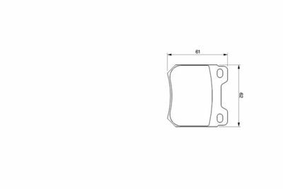 Opel Vectra B 1.6 1995-2003 Bosch Arka Balata 21051