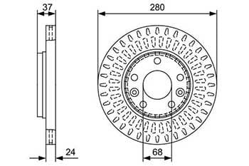 Dacia Duster 1.5dCi 2009-2019 Bosch Ön Disk 280mm 2 Adet
