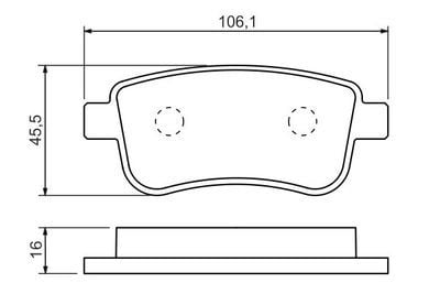 Renault Megane 4 1.2 2015-2021 Bosch Arka Balata NETPAR24820