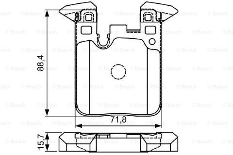 BMW 4 F32 418i 1.5 2016-2020 Bosch Arka Balata NETPAR25029