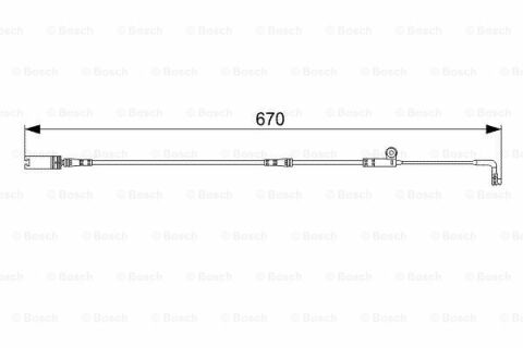 BMW 5 E60 530d 3.0 2003-2010 Bosch Ön Balata Fişi 670mm