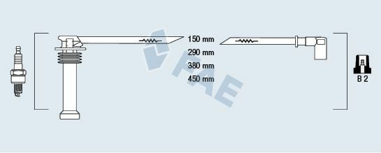Ford Focus 2 1.6Ti-VCT 2004-2009 FAE Buji Kablo Takımı