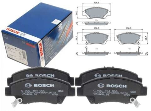 Honda Jazz 1.5 2014-2020 Bosch Ön Balata NETPAR24979 (L15B-L15Z)
