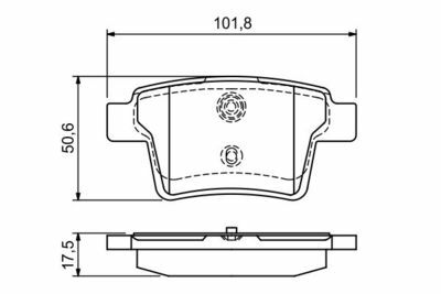 Jaguar X-Type 2.5 2001-2009 Bosch Arka Balata NETPAR24260