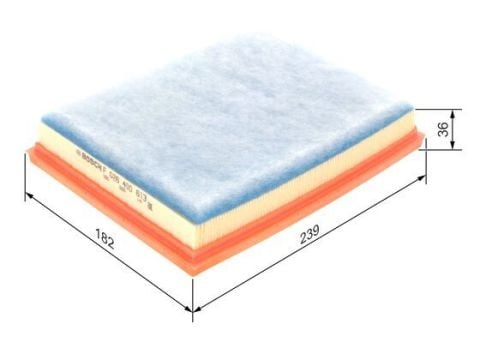 Opel Crossland X 1.5HDI 2018-2021 Bosch Hava Filtresi S0613