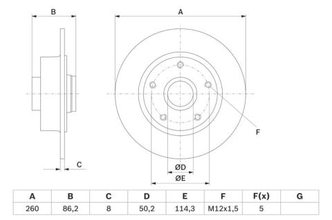 Renault Megane 3 1.6 2011-2016 Bosch Arka Disk Rulmansız 2 Adet