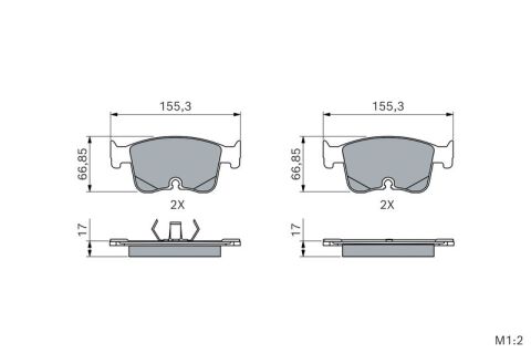 Volkswagen Tiguan 1.5TSI 2019-2024 Delphi Ön Balata NETPAR26677