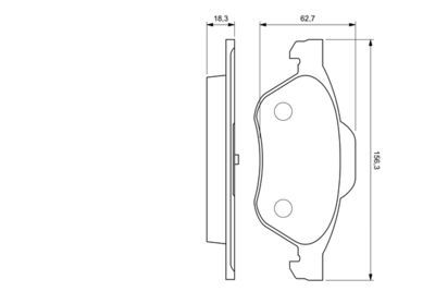 Renault Scenic 2 1.5dCi 2006-2009 Bosch Ön Balata NETPAR23215