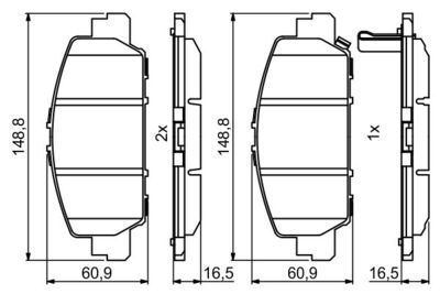 Honda HR-V 1.5 eHEV 2021-2026 Bosch Ön Balata NETPAR25792 (LEC3)