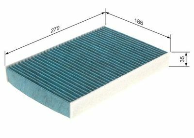 Peugeot 508 1.6VTi 2010-2018 Bosch Karbonlu Alerjik Polen Filtresi
