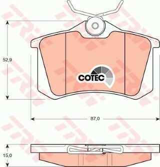 Volkswagen Golf 6 1.4TSI 2008-2012 TRW Arka Balata