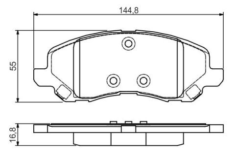 Jeep Patriot 2.4 2006-2010 Bosch Ön Balata NETPAR24583