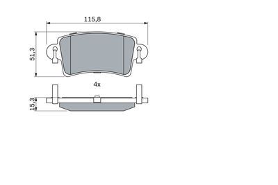 Renault Master 2 2.5dCi 2003-2010 Bosch Arka Balata 23669 NETPAR2401 (G9U)