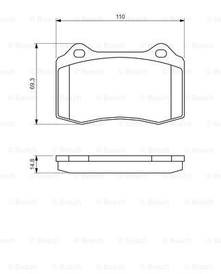 Peugeot 208 1.2 2012-2018 Bosch Ön Balata NETPAR4393 (HMZ-HNV-HNZ)