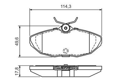 Jaguar S-Type 2.5 2001-2005 Bosch Arka Balata NETPAR23424