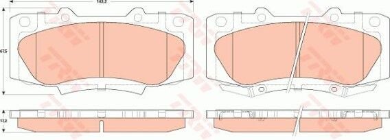 Toyota Hilux 3.0D4D 2006-2015 TRW Ön Balata