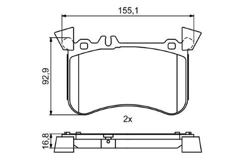 Mercedes A Serisi (176) A45 AMG 2.0 2013-2018 Bosch Ön Balata NETPAR5398