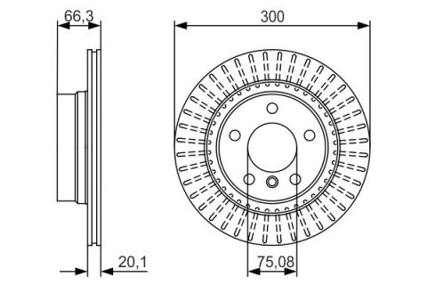 BMW 1 F21 120d 2.0 2015-2019 Bosch Arka Disk 2 Adet