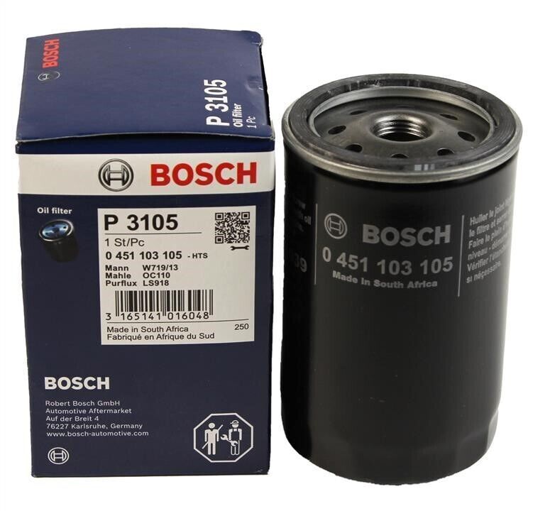 Mercedes 190 Serisi (201) E 2.3 1984-1994 Bosch Yağ Filtresi