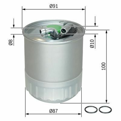 Jeep G. Cherokee (WH) 3.0CRD 2005-2011 Bosch Mazot Filtresi N2056
