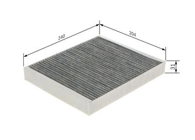 Opel Astra K 1.5D 2019-2022 Bosch Karbonlu Polen Filtresi