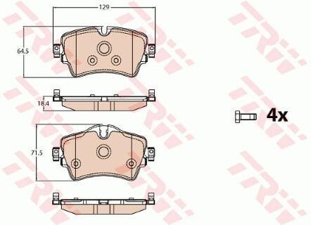 BMW 2 F45 	216d 1.5 2014-2021 TRW Ön Balata