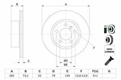 BMW 1 E87 120d 2.0 2004-2007 Bosch Ön Disk 2 Adet