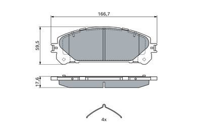 Toyota RAV4 2.0 2012-2017 Bosch Ön Balata