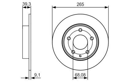 Mazda 3 1.6 2013-2019 Bosch Arka Disk 2 Adet
