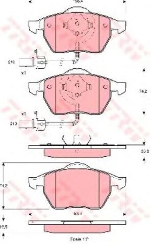 Skoda Superb 1.9TDI 2004-2008 TRW On Balata