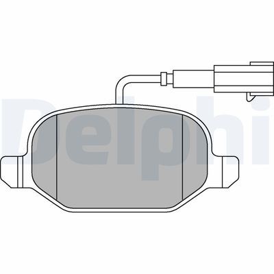Alfa Romeo Mito 1.4 2011-2018 Delphi Arka Balata NETPAR23517