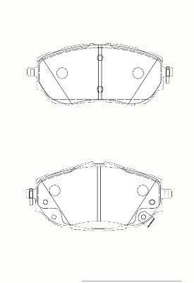 Toyota Corolla 1.3 2013-2019 Sangshing (HI-Q) Ön Balata NETPAR1700 (1NR)