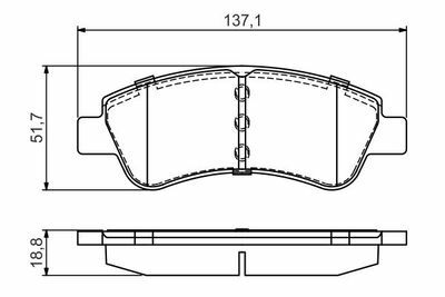 Peugeot 208 1.2 PureTech 2017-2023 Bosch Ön Balata NETPAR23599