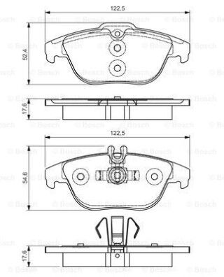 Mercedes C Serisi (204) C180CDI 2.1 2010-2014 Bosch Arka Balata NETPAR3049