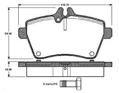 Mercedes B Serisi (245) B180CDI 2.0 2005-2011 Bosch Ön Balata 24077