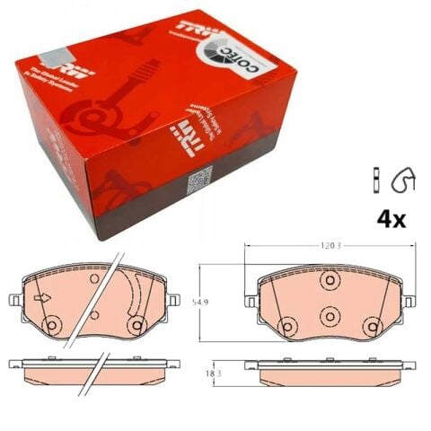Dacia Sandero 1.0TCe 90 2021-2025 TRW Ön Balata NETPAR2324