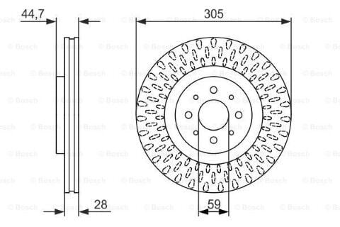 Alfa Romeo Mito 1.4TB 2008-2012 Bosch Ön Disk NETPAR9570 2 Adet