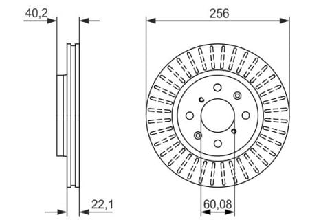 Suzuki Swift 1.2 2010-2017 Bosch Ön Disk 2 Adet