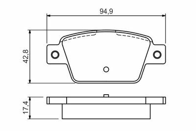Alfa Romeo Mito 1.4TB 2008-2012 Bosch Arka Balata NETPAR23714