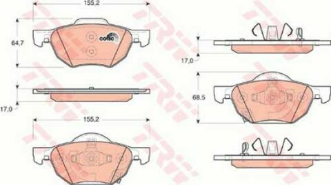Honda Accord 2.0 2003-2008 TRW Ön Balata