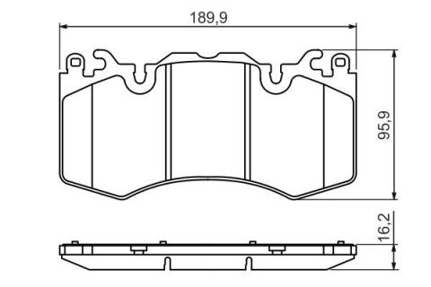 Land Rover Range Rover 3 4.4TDV8 2010-2013 Bosch Ön Balata NETPAR24659
