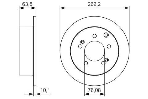 Kia Cerato 1.6 2010-2011 Bosch Arka Disk 2 Adet (G4FC)