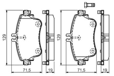 Mercedes A Serisi (176) A180CDI 1.5 2012-2015 Bosch Ön Balata NETPAR25326