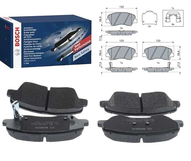 Kia Rio 1.25 2011-2021 Bosch Ön Balata NETPAR25348