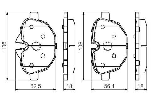 BMW X3 F25 30d xD 3.0 2011-2017 Bosch Arka Balata NETPAR24561